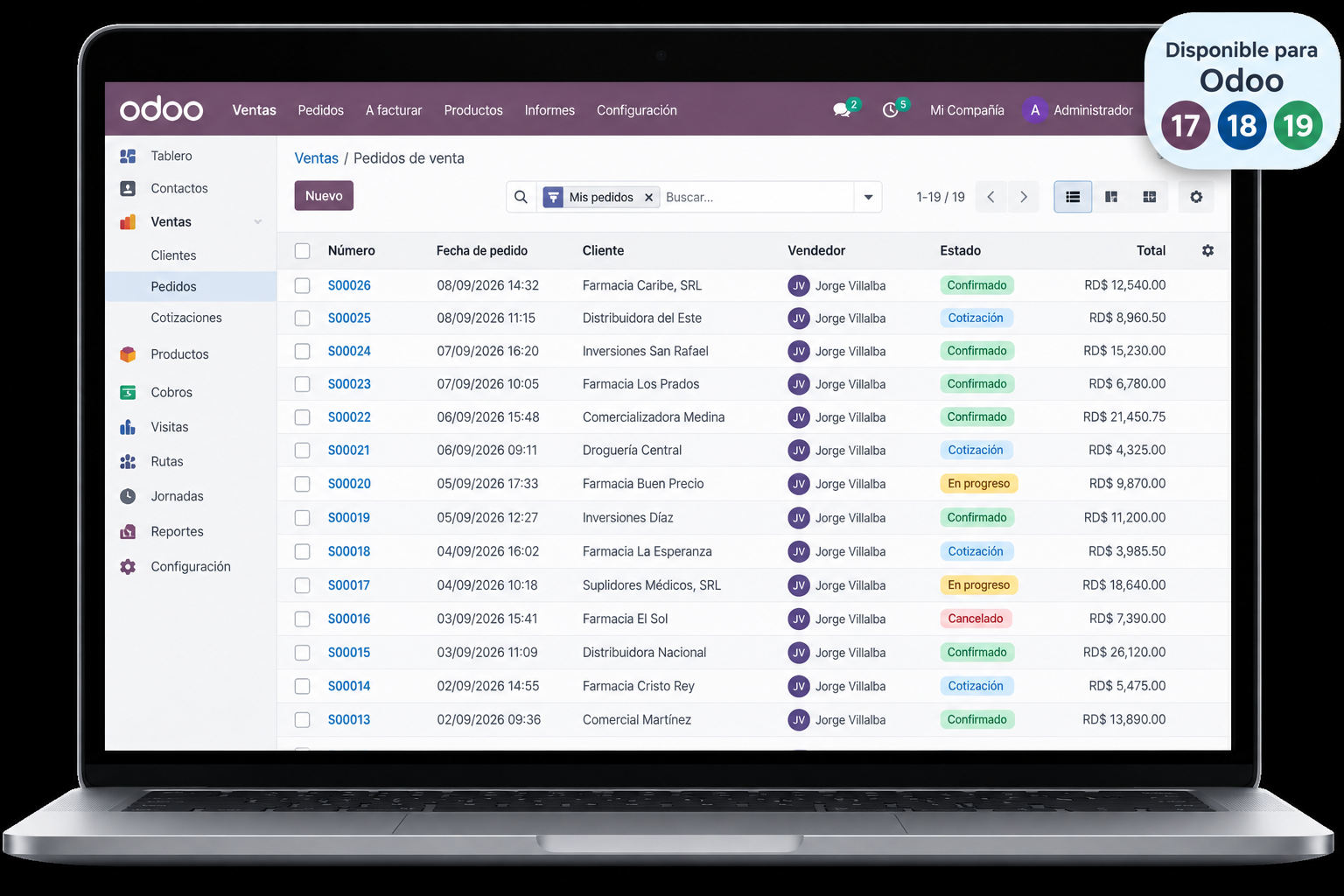 Odoo administration