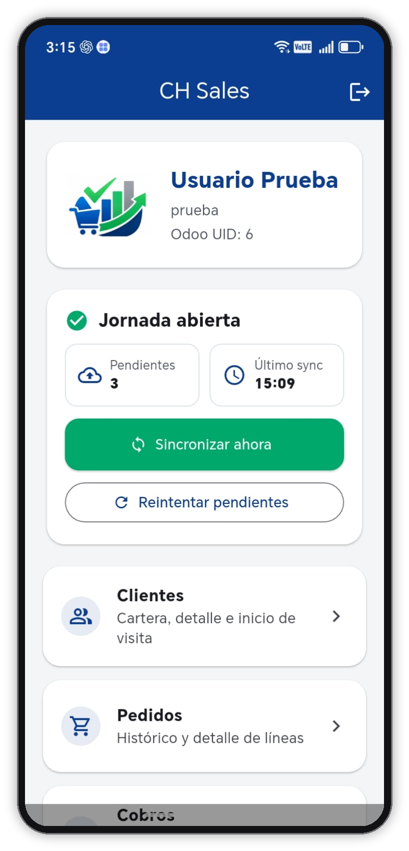 CH Sales mobile application